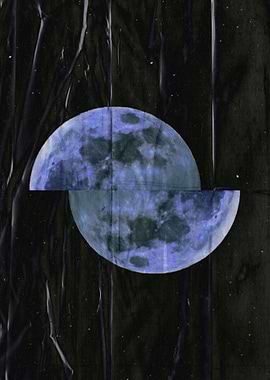 space art purple moon