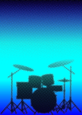Halftone Band Poster