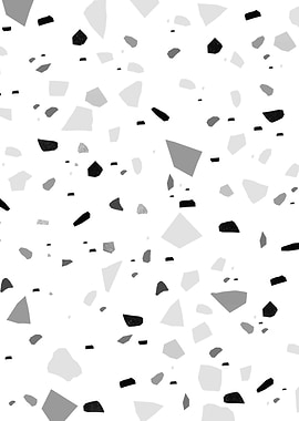 Black Gray Terrazzo 1