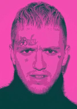 Lill peep color potrait