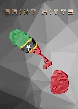 Saint Kits Country Map