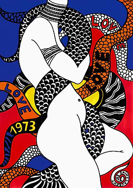 YSL vintage love poster