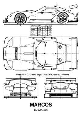 BNW Marcos LM600 1995
