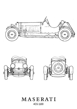 BNW Maserati 4CS 1100