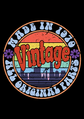 Made In 1970 Vintage Retro