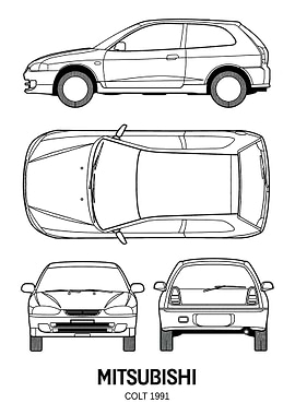 BMW Mitsubishi Colt 1991