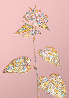 Pink Crystal Mosaic Flower