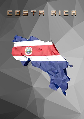 Costa Rica Country Map