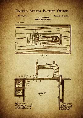 Sewing Machine Table Paten