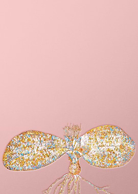 Pink Crystal Mosaic Flower