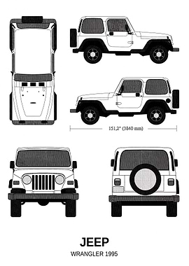 BNW Jeep Wrangler 1995