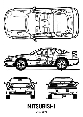 BNW Mitsubishi GTO 1992