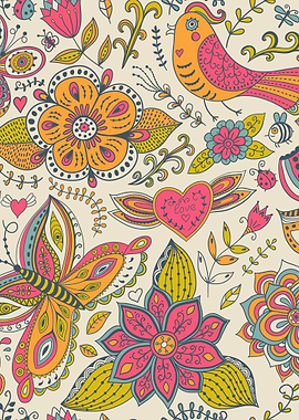 Floral Romantic Pattern 07