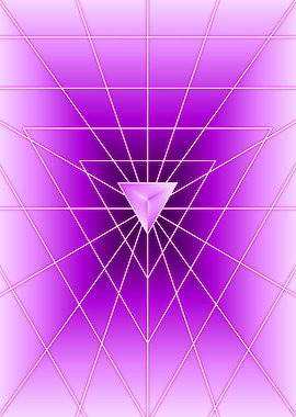 Magenta Triangle Light