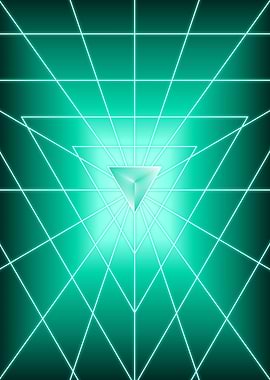 Turquoise Triangle Dark