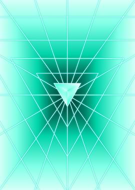 Turquoise Triangle Light
