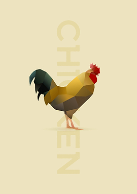 Cute Isometric hen chicken
