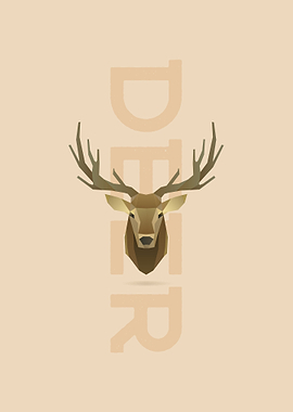 Isometric Deer Cute animal