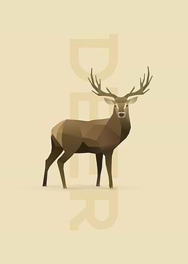 Deer Cute Isometric art