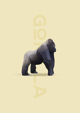 Isometric Gorilla Cute