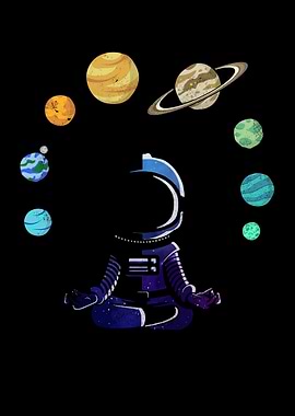 Astronaut Meditation Space