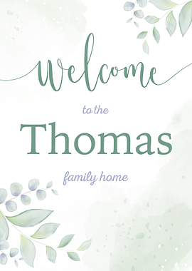 Welcome Thomas Family