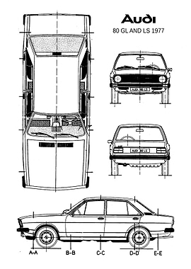BNW Audi 80 GL and LS 1977