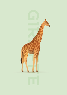 Giraffe cute isometric
