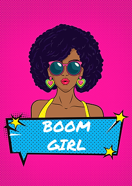 Boom Girl Pop art