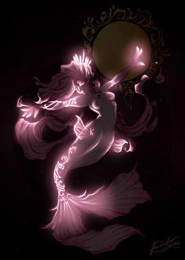 Aurora Pink Light Mermaid
