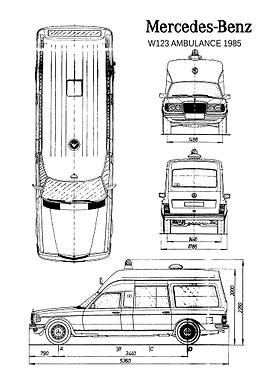 BNW MercedesBenz W123 Amb
