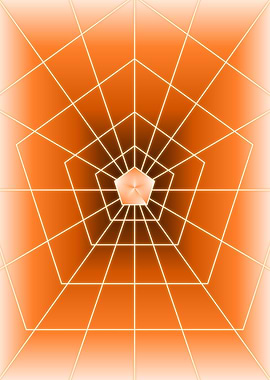 Orange Pentagon Light