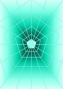 Turquoise Pentagon Light
