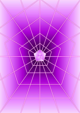 Magenta Pentagon Light