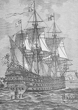 French Warship Louis XIV