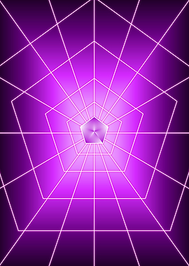 Magenta Pentagon Dark