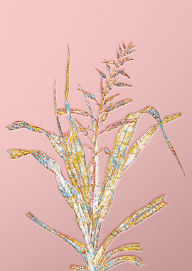 Pink Rainbow Mosaic Flower