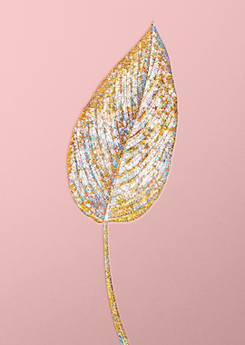 Pink Rainbow Mosaic Flower