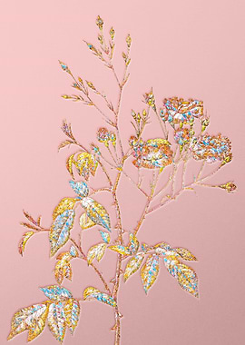 Gold Crystal Mosaic Roses