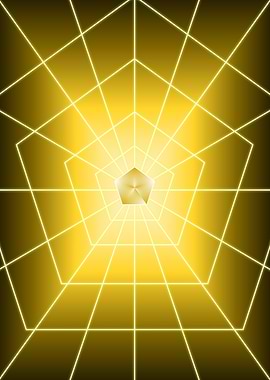 Yellow Pentagon Dark