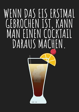 Eis brechen Cocktail