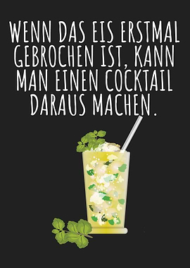 Eis brechen Cocktail