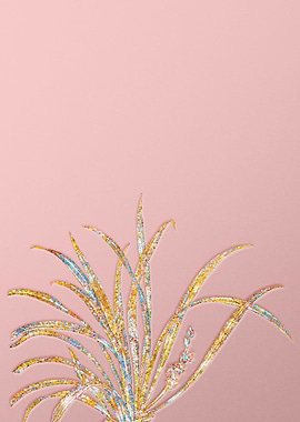 Pink Rainbow Mosaic Flower