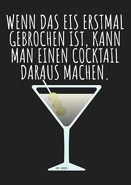 Eis brechen Cocktail