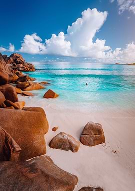 Idyllic Scenery Sea Clouds