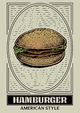 Hamburger American Food
