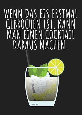 Eis brechen Cocktail