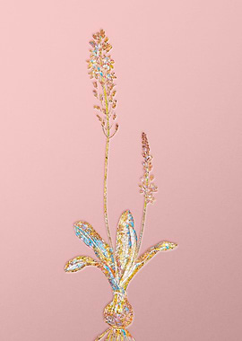 Gold Rainbow Mosaic Flower