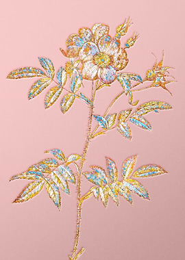 Pink Rainbow Mosaic Flower