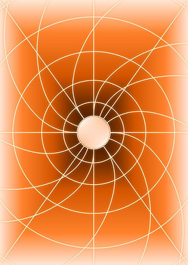 Orange Spiral Light